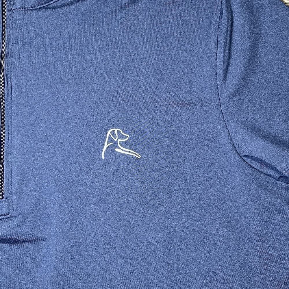 Rhoback Solid Performance Q-Zip Women's Large Fleet Navy TARGA Logo Golf EUC - Picture 5 of 13
